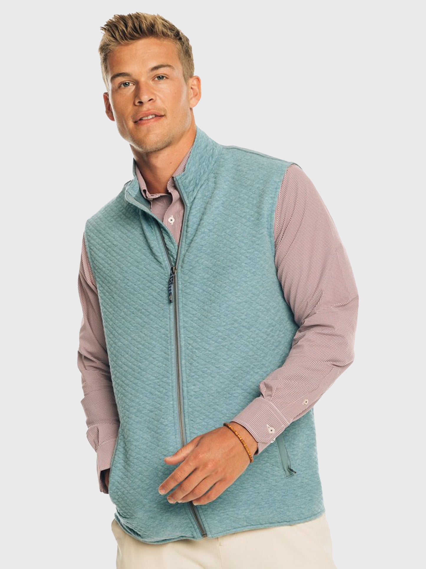 Southern Tide Men's Sundown Quilted Vest - Saint Bernard