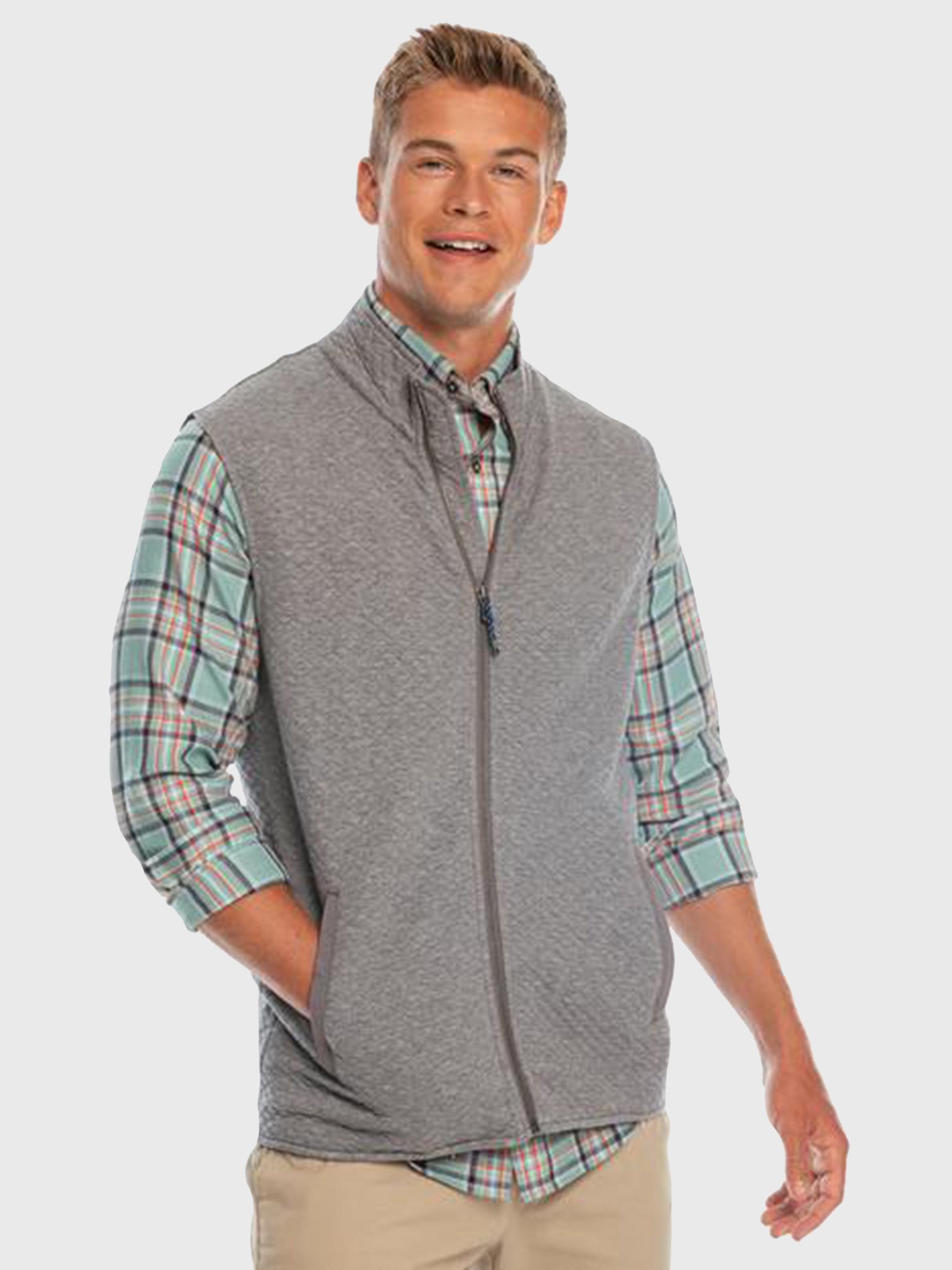 Southern Tide Men's Sundown Quilted Vest - Saint Bernard