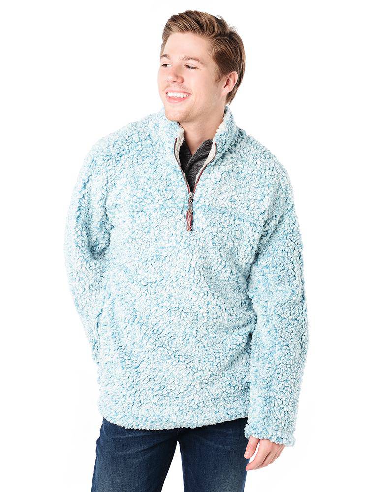 Frosty Tipped Pullover with a 1/4 Zip by True Grit - Saint Bernard
