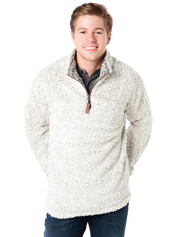 Frosty Tipped Pullover with a 1/4 Zip by True Grit