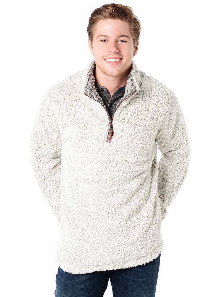 Frosty Tipped Pullover with a 1/4 Zip by True Grit - Saint Bernard