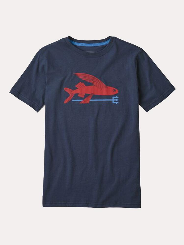 Patagonia Boys' Flying Fish Organic T Shirt - Saint Bernard