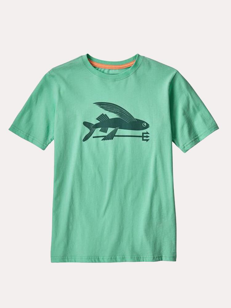 Patagonia Boys' Flying Fish Organic T Shirt - Saint Bernard