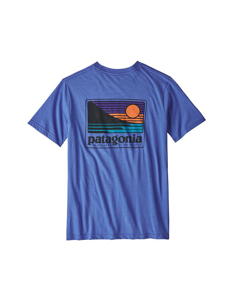 Patagonia Boys' Up & Out Organic T Shirt - Saint Bernard