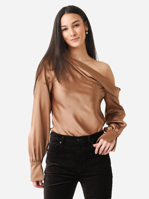Simkhai Women's Alice Cold Shoulder Top