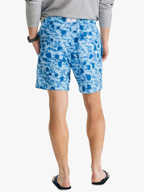 Southern Tide Men's Shark Frenzy Swim Trunk