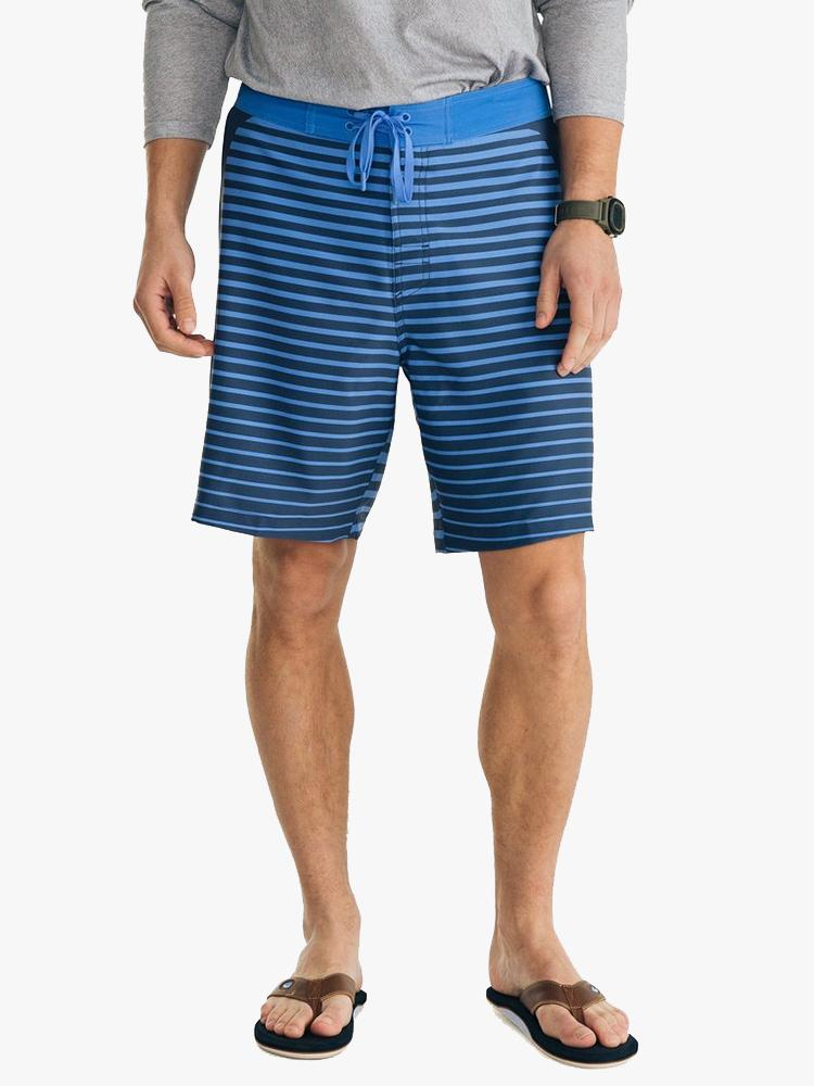 Southern Tide Men’s Blue Striped Swim Short