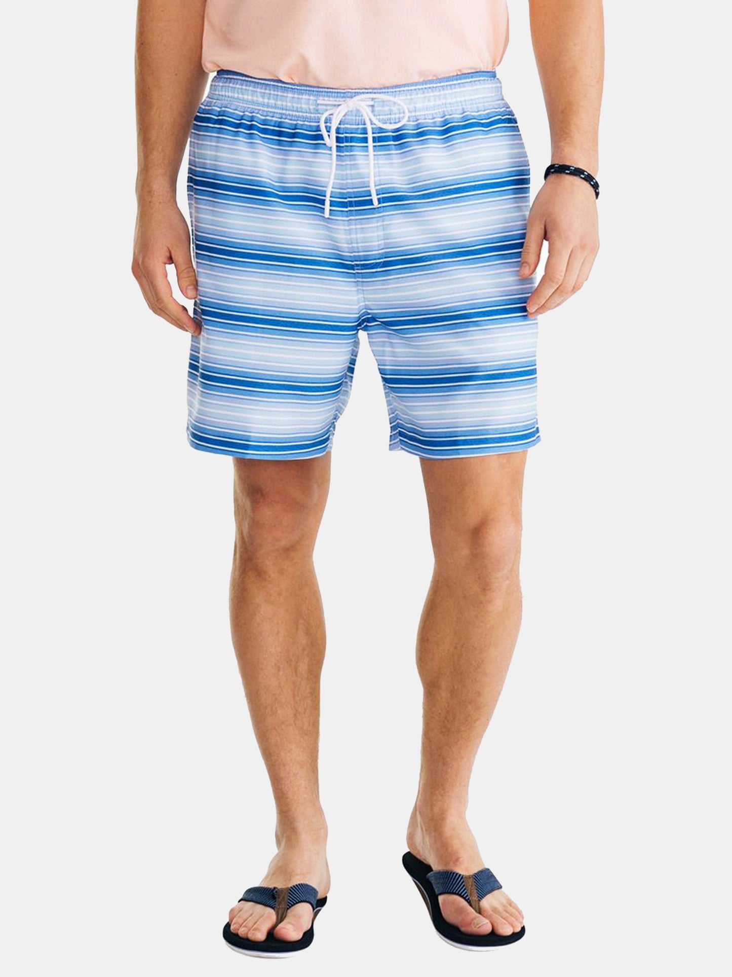 Southern Tide Men's Gradient Stripe Swim Trunk - Saint Bernard