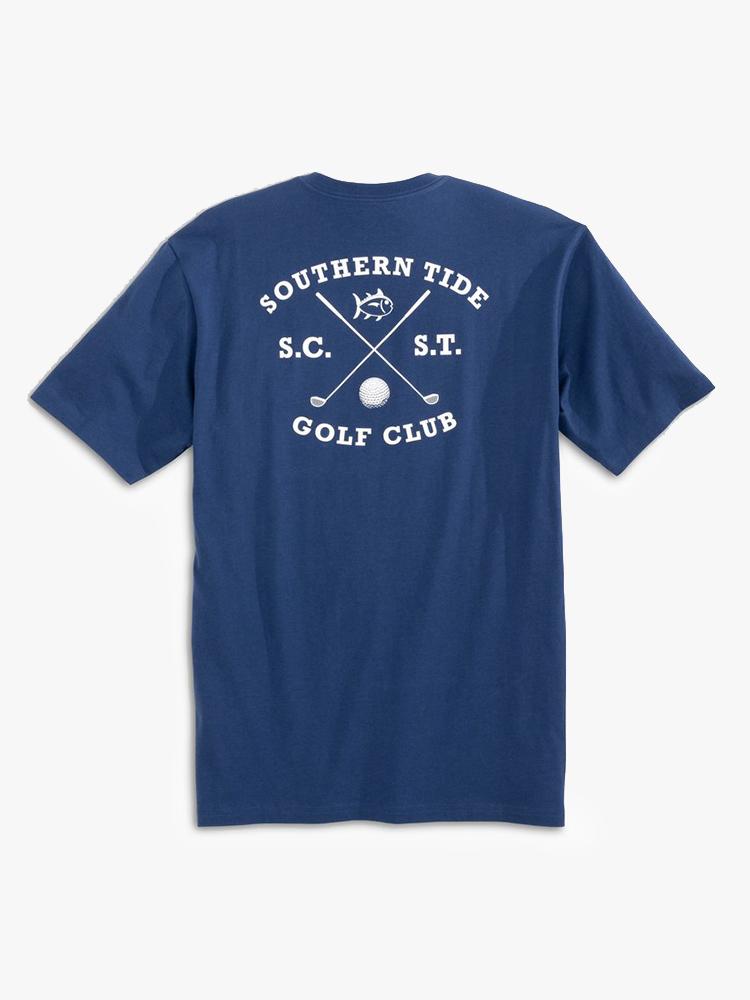 Southern Tide Men's Short Sleeve Cross Links Tee - Saint Bernard
