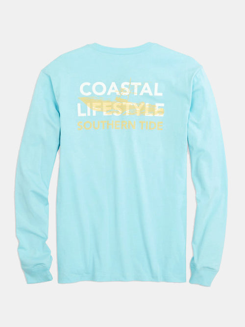 Southern Tide Men's Fishing Boat Long Sleeve T-Shirt