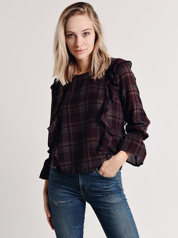 Hem & Thread Ruffle Top - Saint Bernard