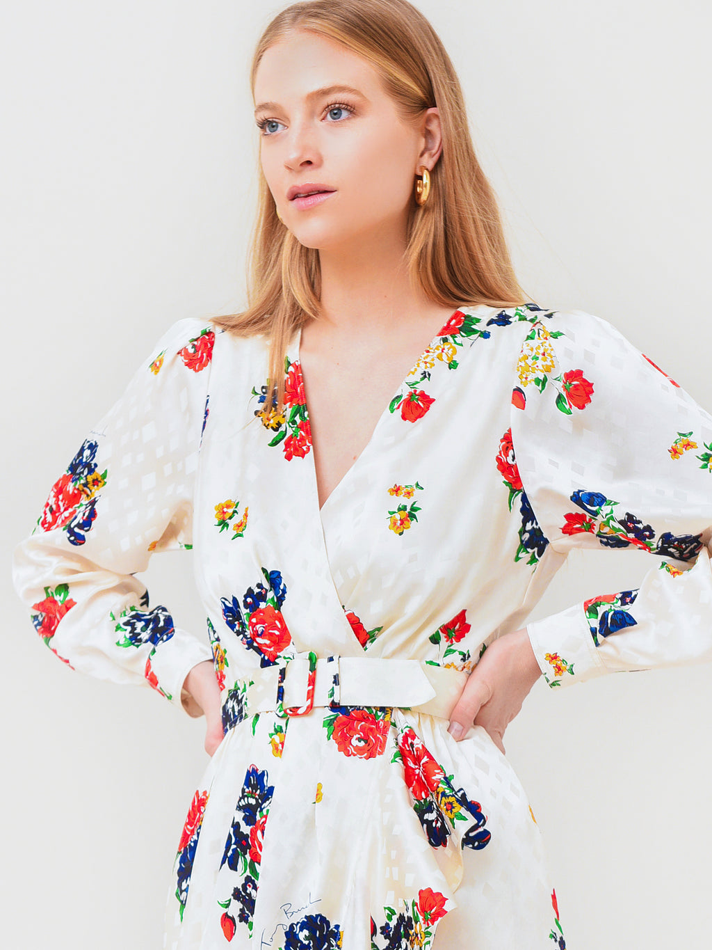 Tory Burch Women's Printed Silk Wrap Dress - Saint Bernard