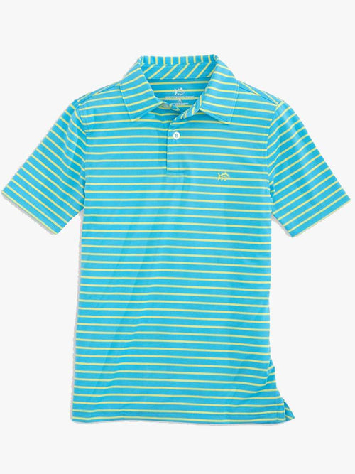 Southern Tide Boys’ Striped Driver Performance Polo