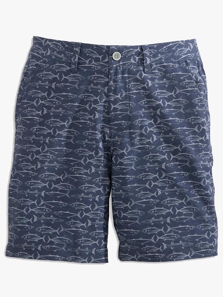 Southern Tide Boys’ Fish Print T3 Gulf Short - Saint Bernard