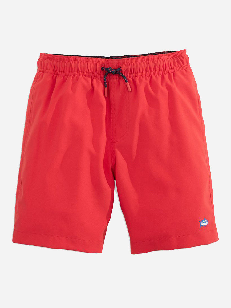 Southern Tide Boys' Solid Swim Trunks - Saint Bernard