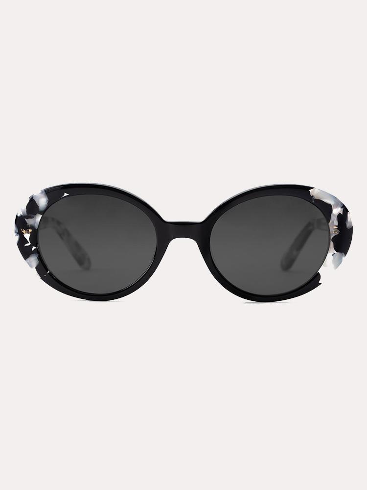 Krewe Laurel Black Interstellar Polarized Sunglasses