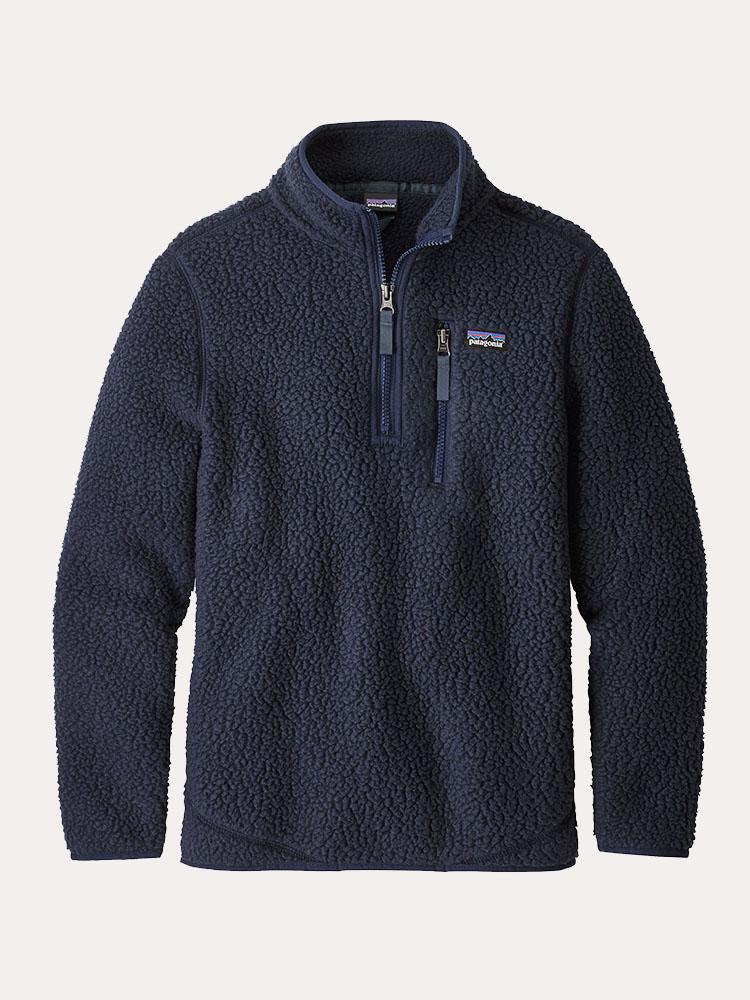 Patagonia Boys' Retro Pile Fleece 1/4 Zip - Saint Bernard