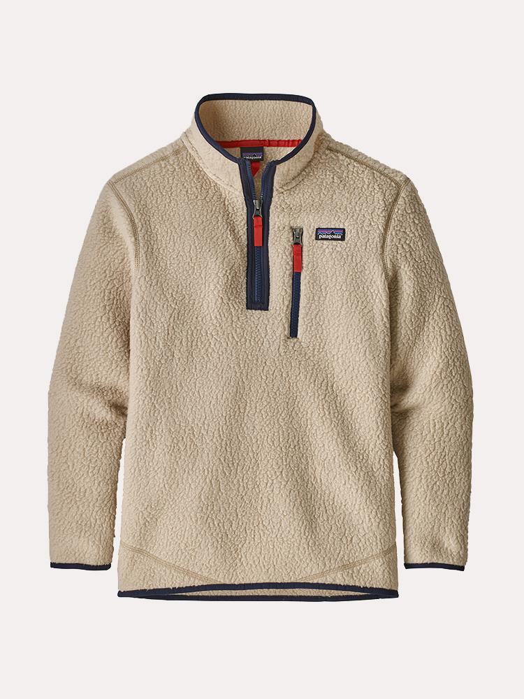 Patagonia Boys' Retro Pile 1/4 Zip - Saint Bernard