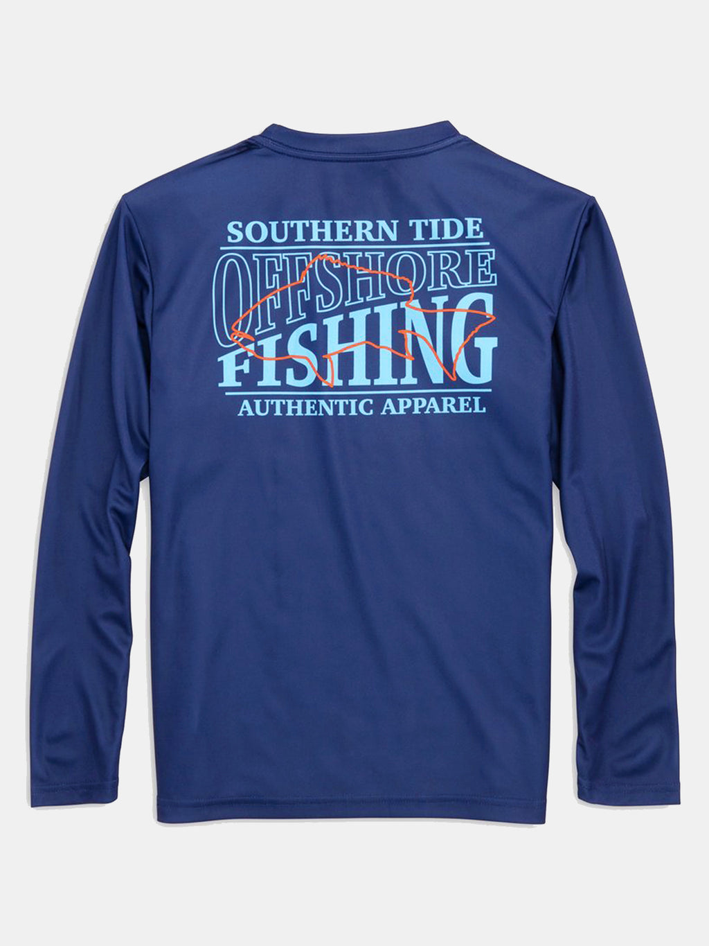 Southern Tide Boys' Offshore Fishing Performance Long-Sleeve T-Shirt - Saint Bernard