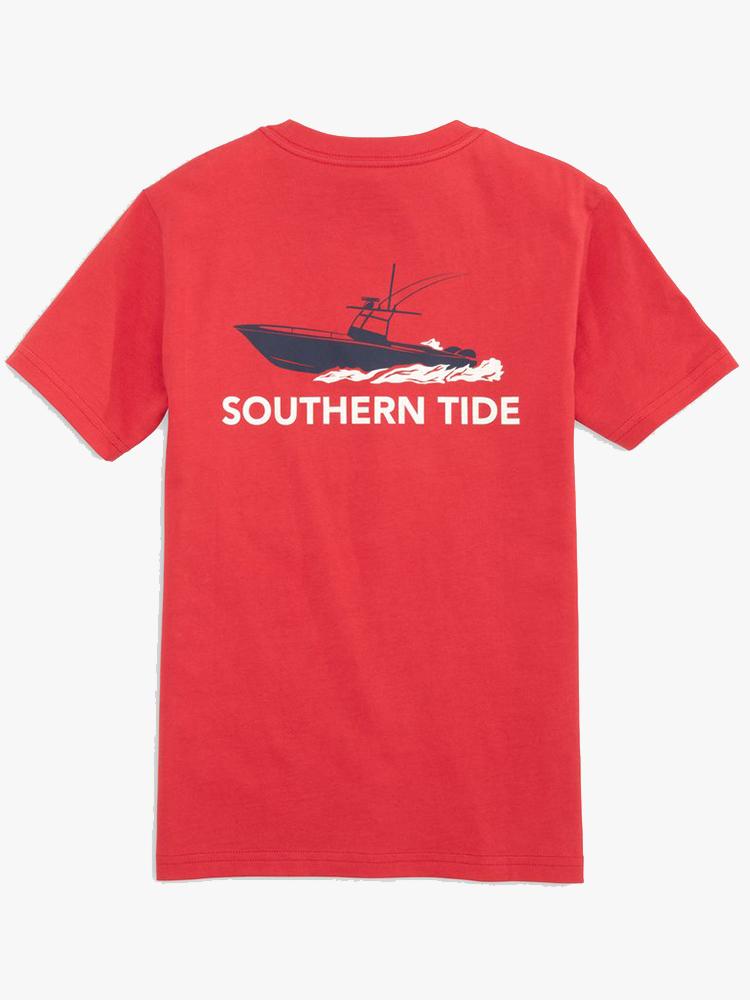 Southern Tide Boys’ Fishing Boat Tee - Saint Bernard