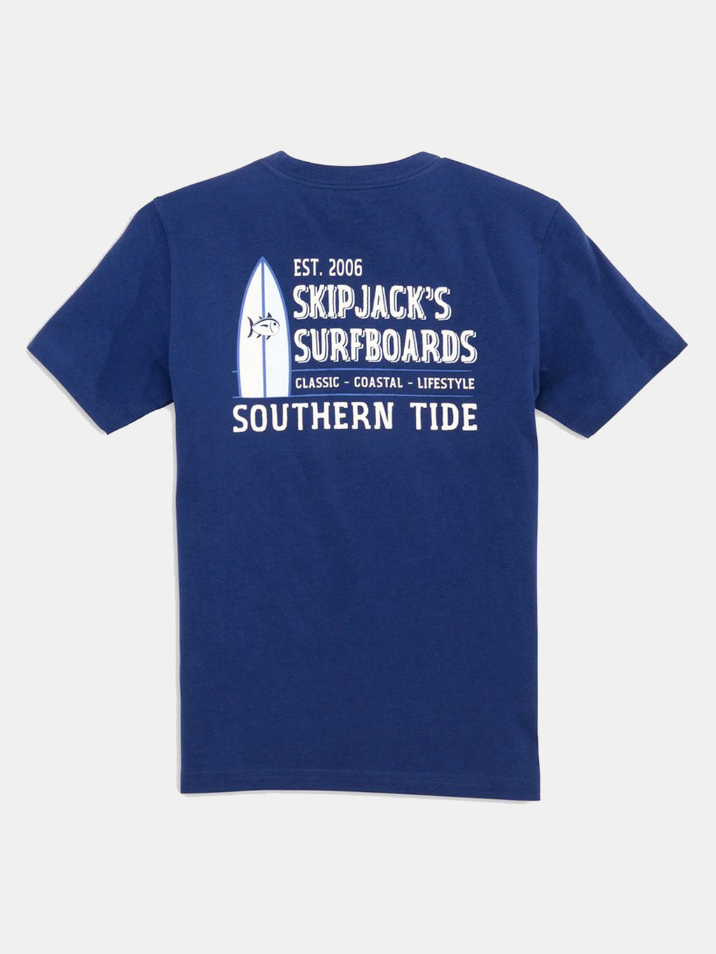Southern Tide Boys' Skipjack's Surfboards T-Shirt - Saint Bernard