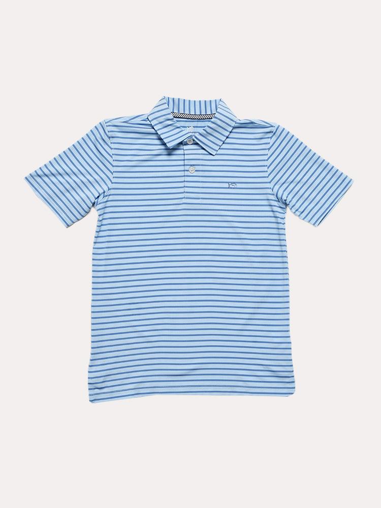 Southern Tide Boys' Short Sleeve First Mate Performance Polo - Saint Bernard