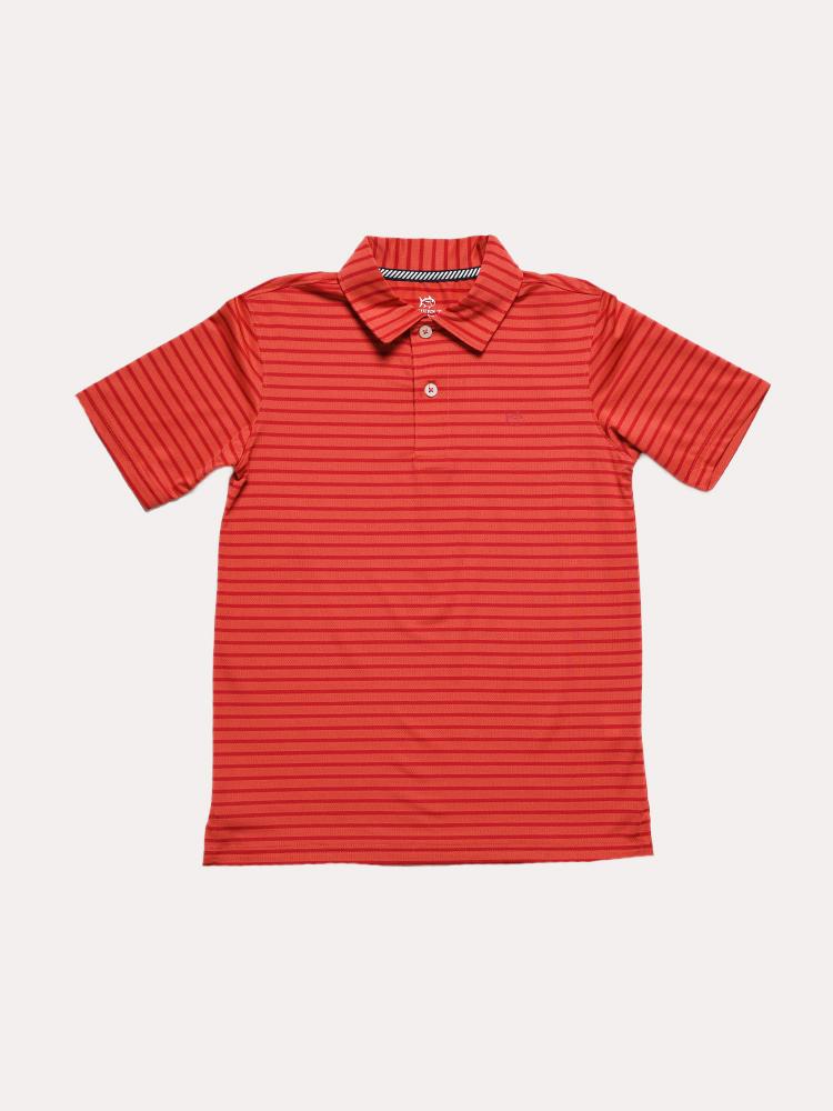 Southern Tide Boys' Short Sleeve First Mate Performance Polo - Saint Bernard
