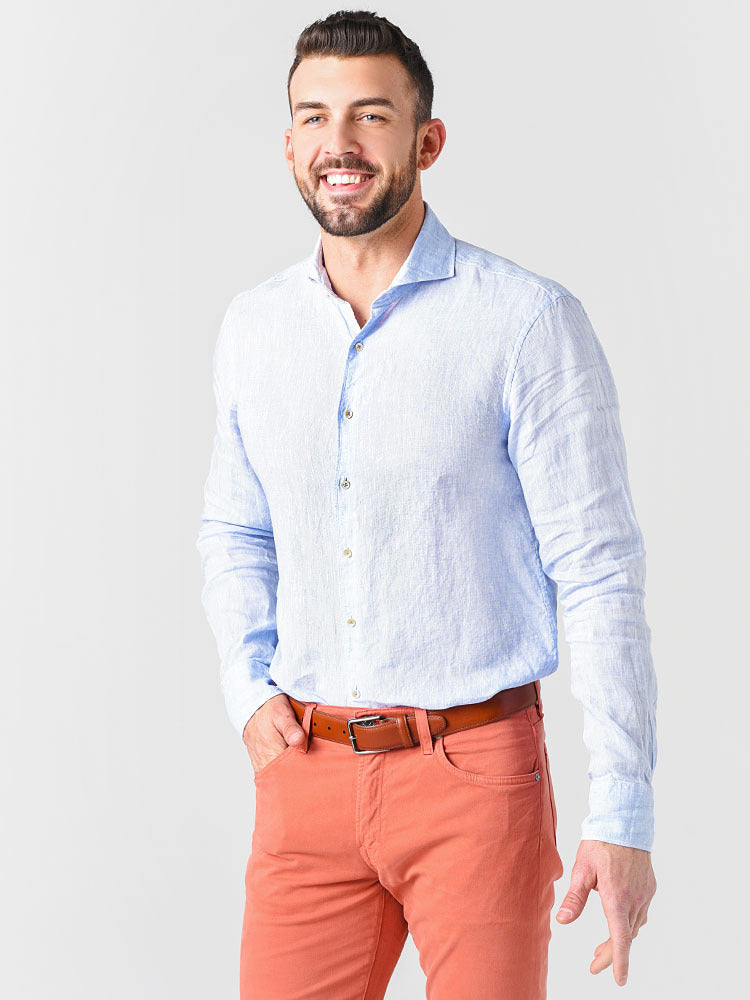 Stenstroms Men's RC Fitted Body Button-Down Shirt - Saint Bernard