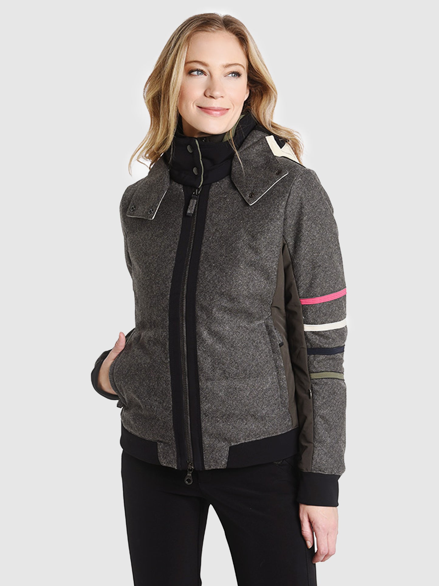 Frauenschuh Women's Lizzy Multi Stripe Ski Jacket