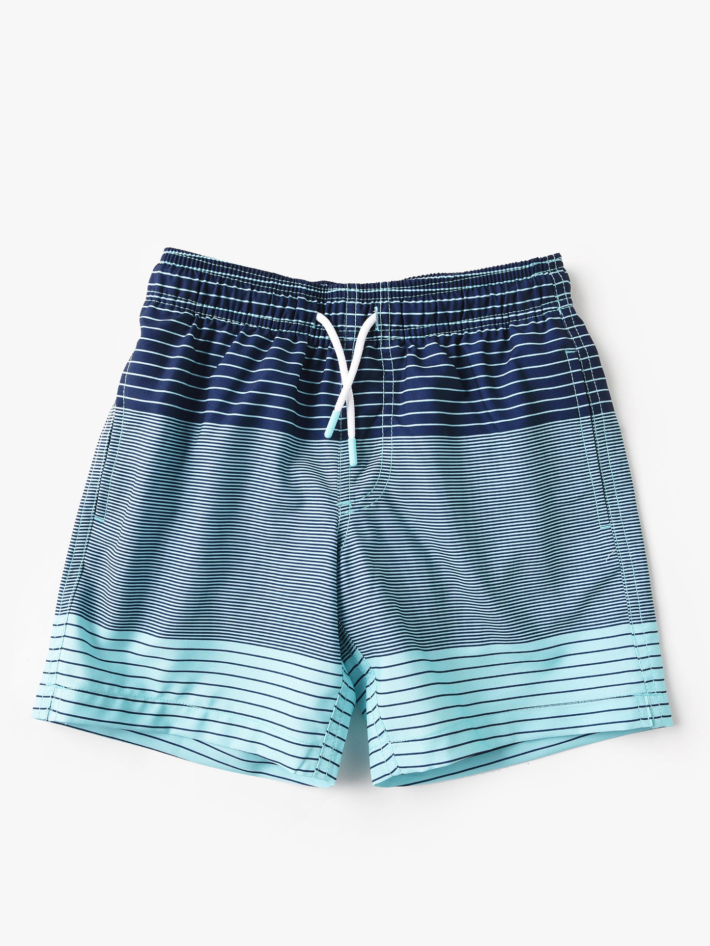 Southern Tide Boys' Varigated Stripe Swim Trunk - Saint Bernard