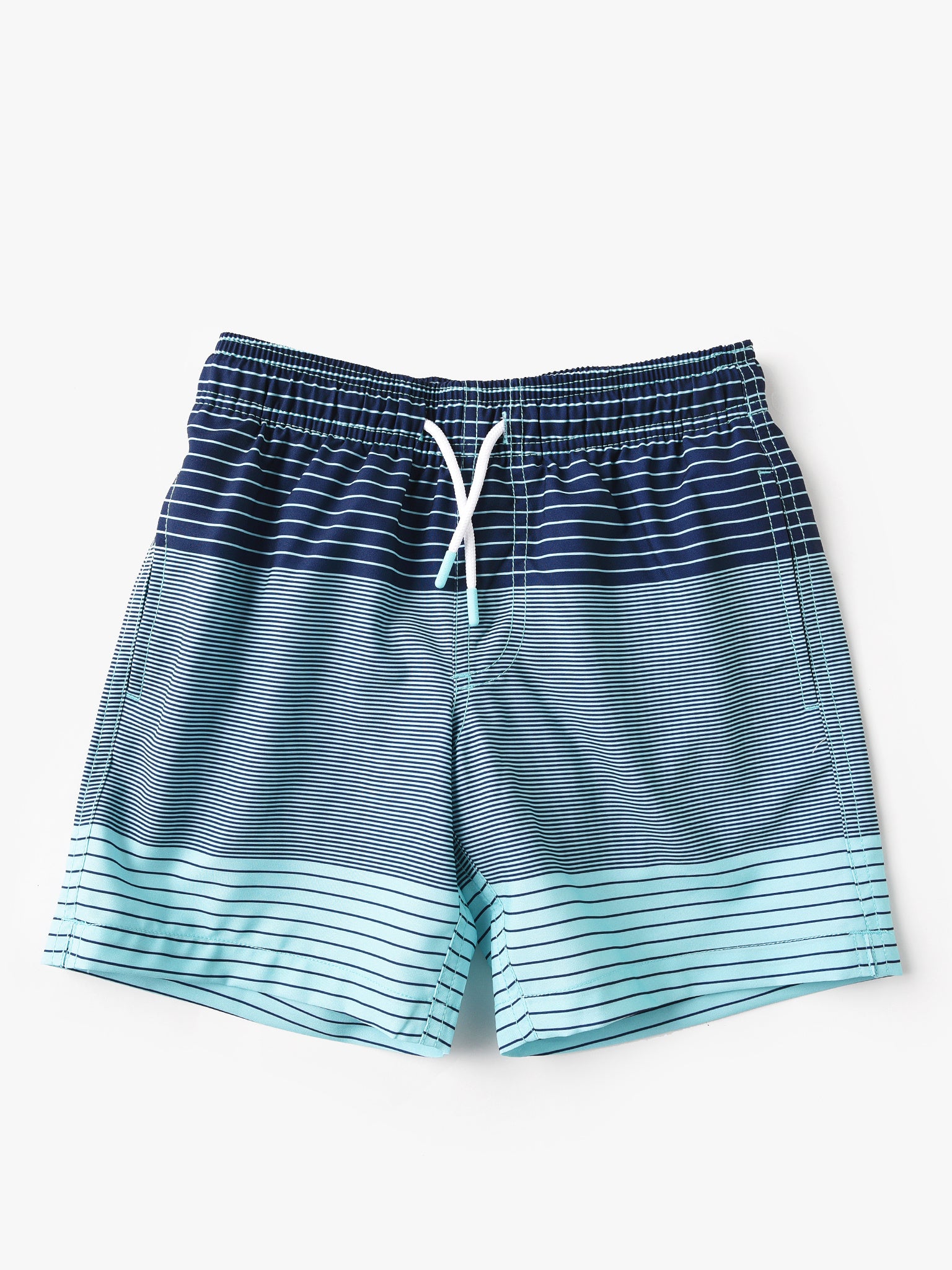 Southern Tide Boys' Varigated Stripe Swim Trunk - Saint Bernard