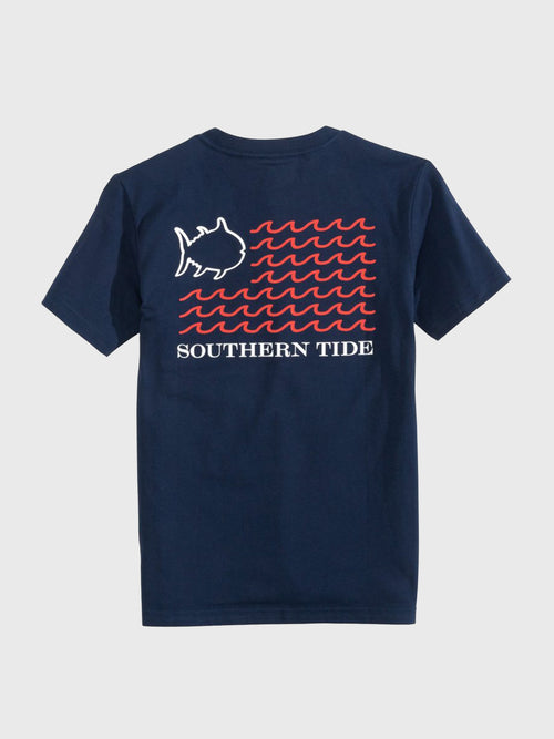 Southern Tide Boys' American Wave Flag T-Shirt