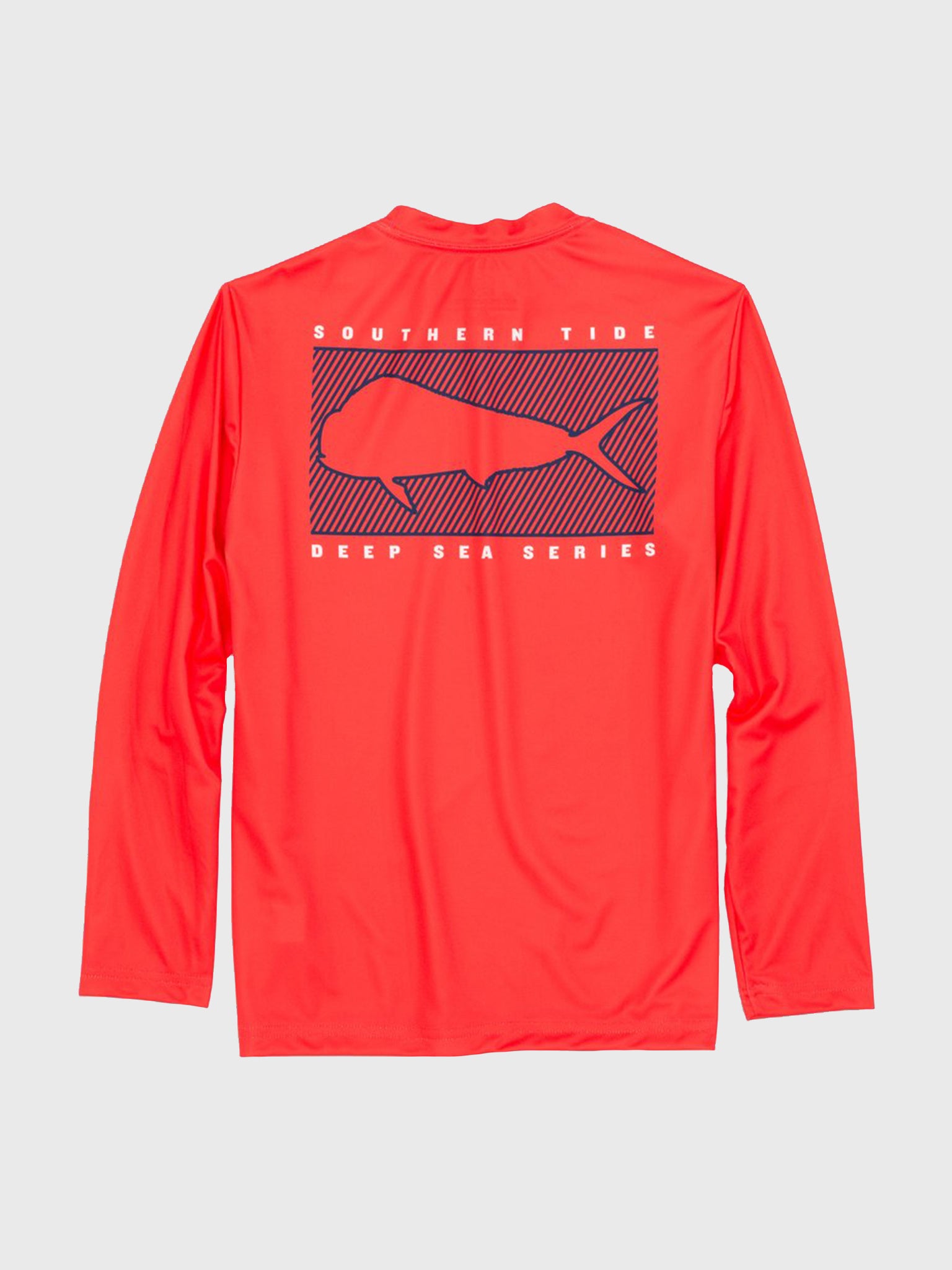 Southern Tide Boys' Performance Deep Sea Mahi Long Sleeve Tee - Saint Bernard