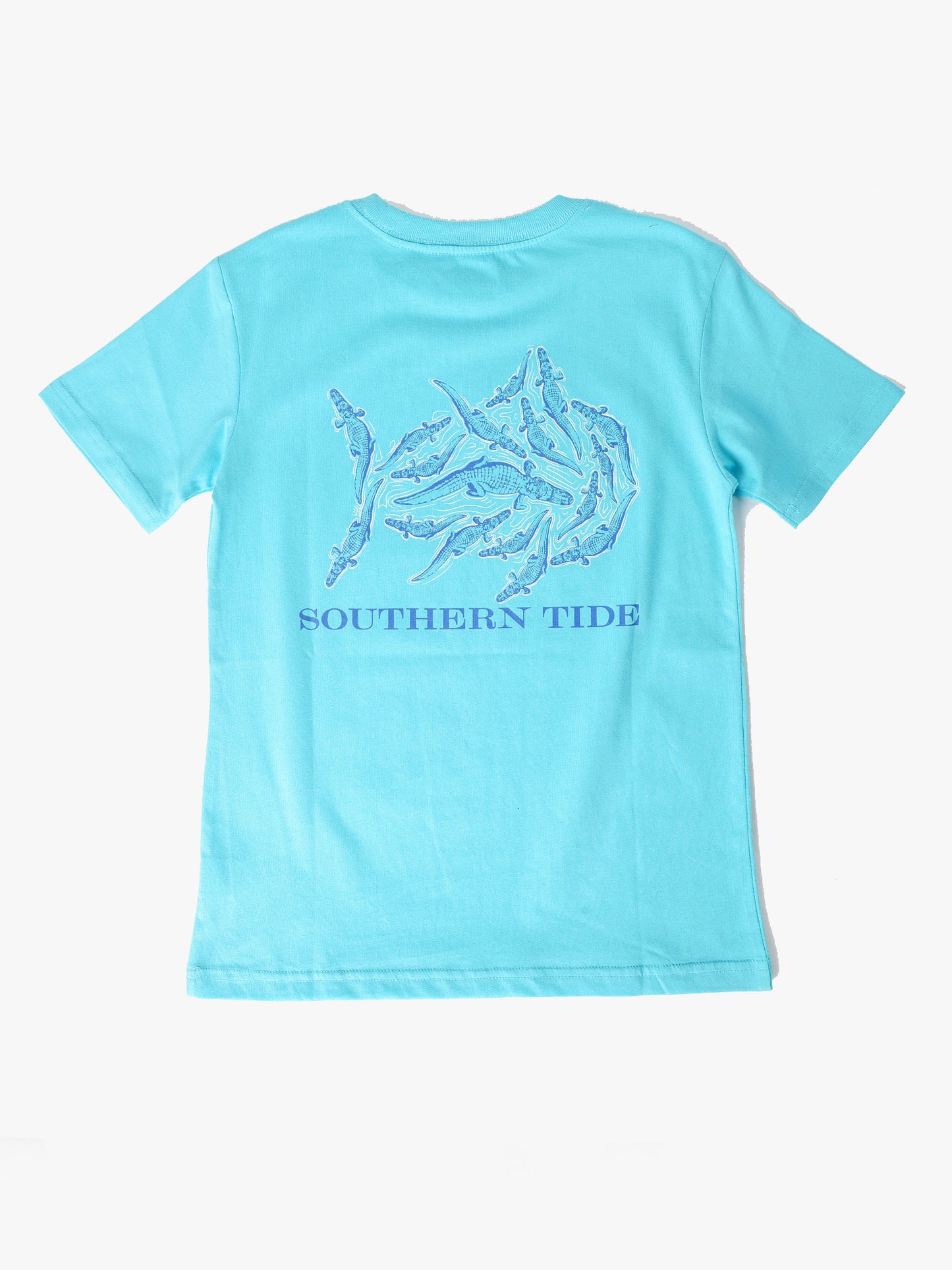 Southern Tide Boys' Short Sleeve Gator Frenzy Skipjack Tee - Saint Bernard