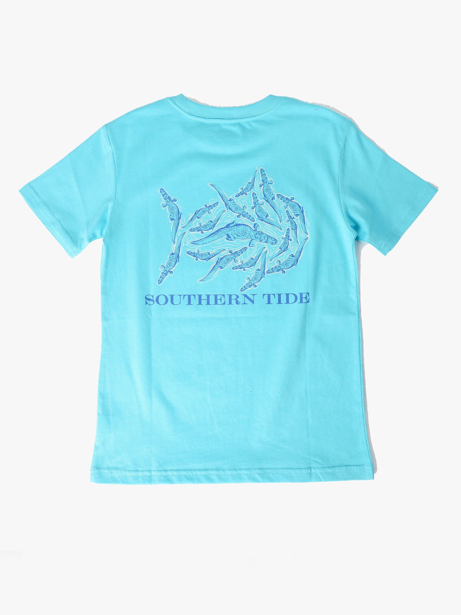Southern Tide Boys' Short Sleeve Gator Frenzy Skipjack Tee - Saint Bernard