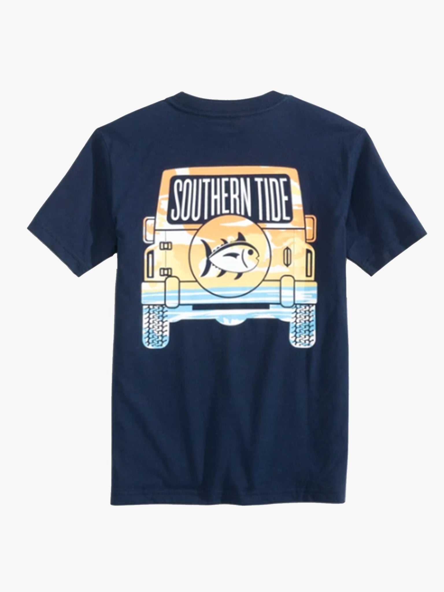 Southern Tide Boys' Coastal Truck Tee Shirt - Saint Bernard