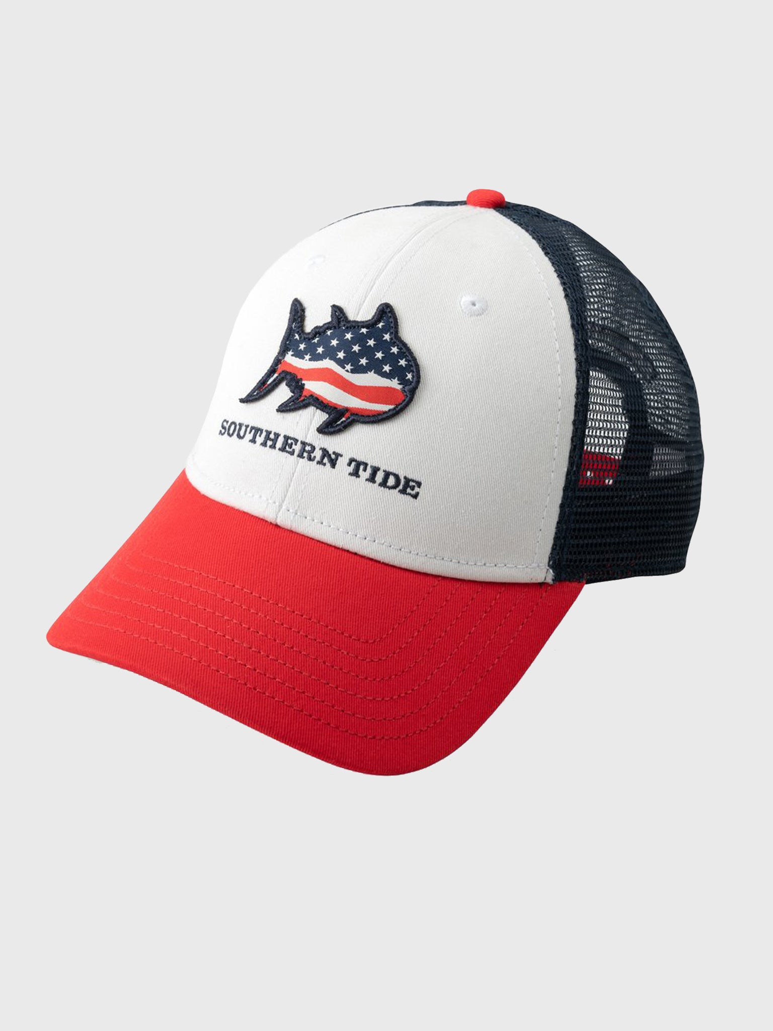 Southern Tide Men's Star Spangled Skipjack Trucker Hat - Saint Bernard