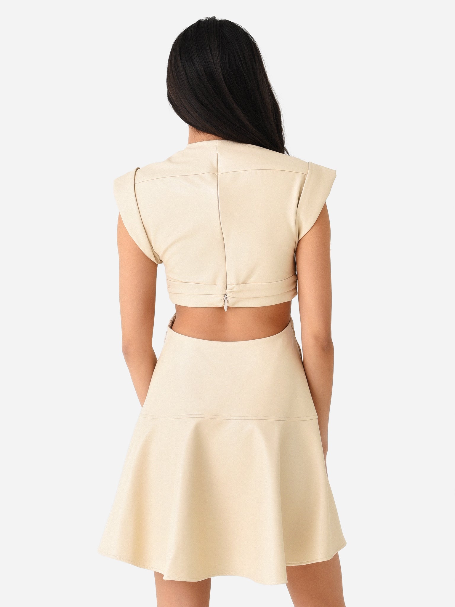 alc lexi vegan leather dress A.L.C. - Forest Vegan Leather Lexi Mini Dress