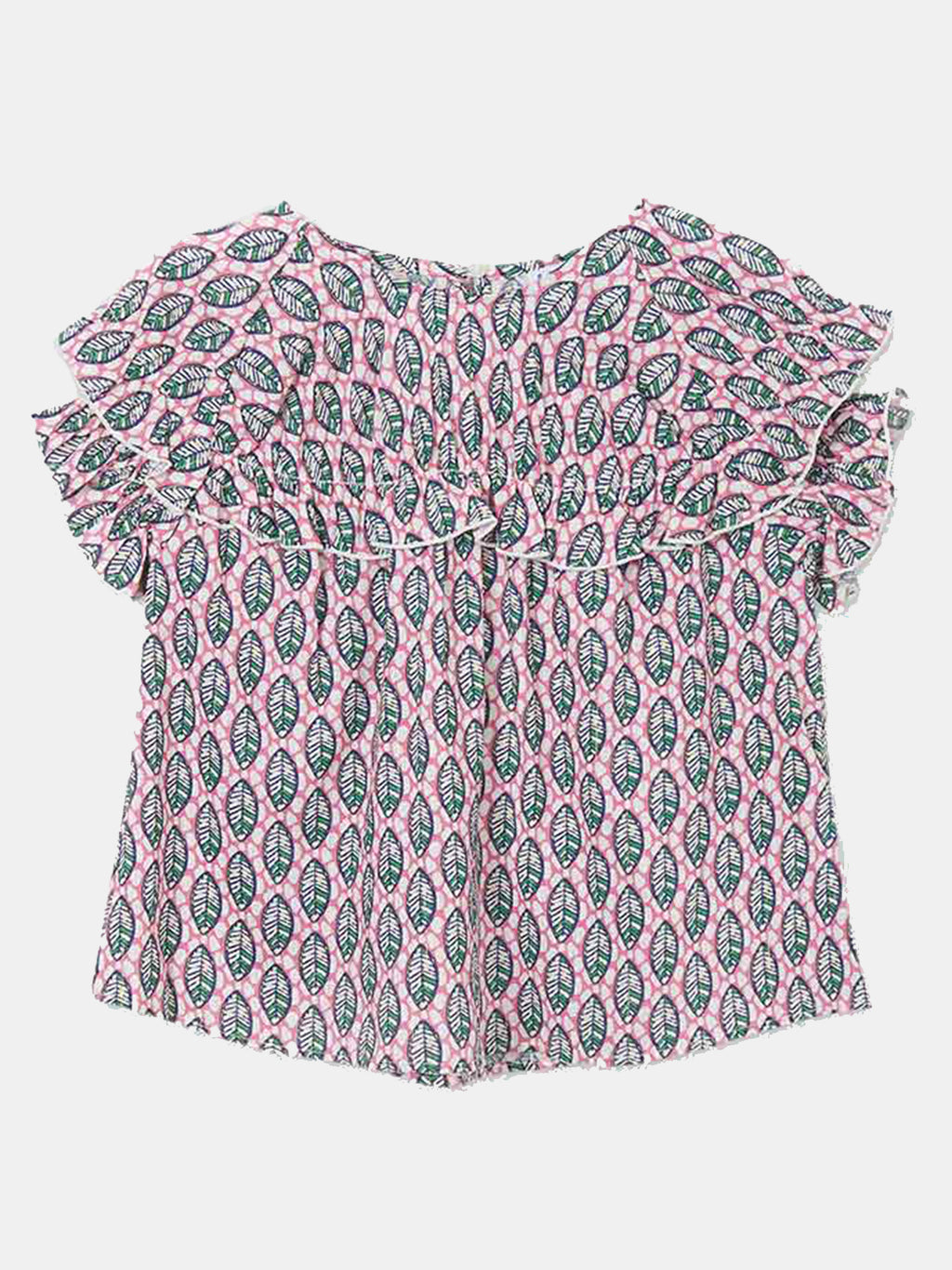 Mayoral Girls' Patterned Blouse - Saint Bernard