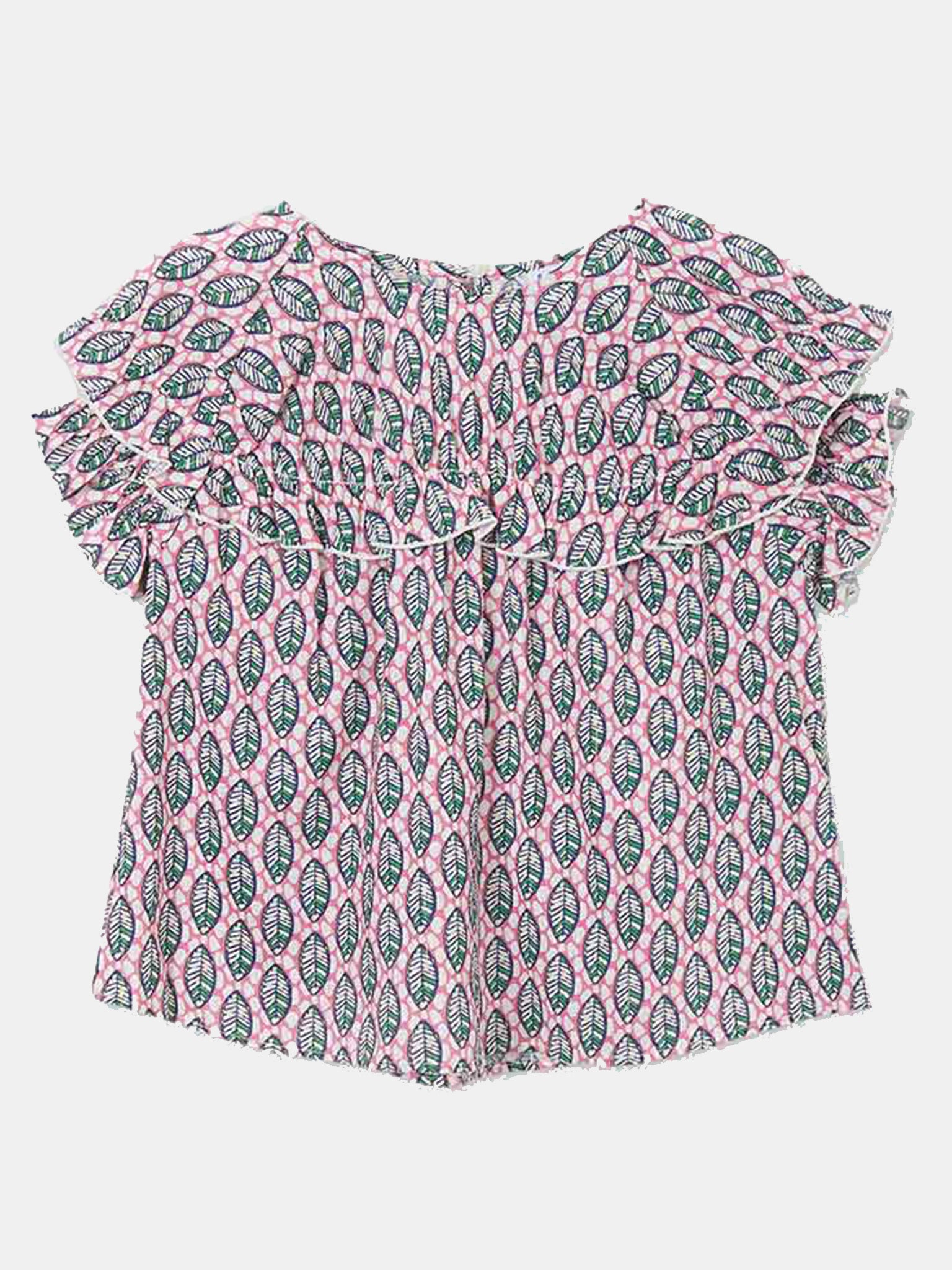 Mayoral Girls' Patterned Blouse - Saint Bernard