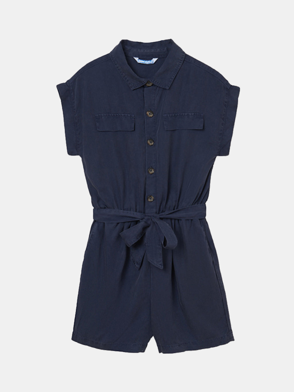 Mayoral Girls' Romper With Belt - Saint Bernard