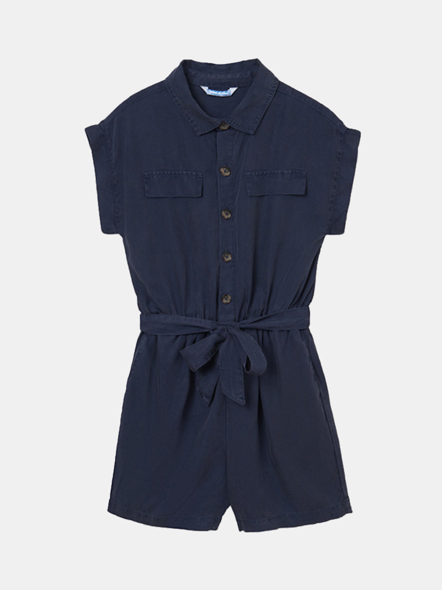 Mayoral Girls' Romper With Belt - Saint Bernard