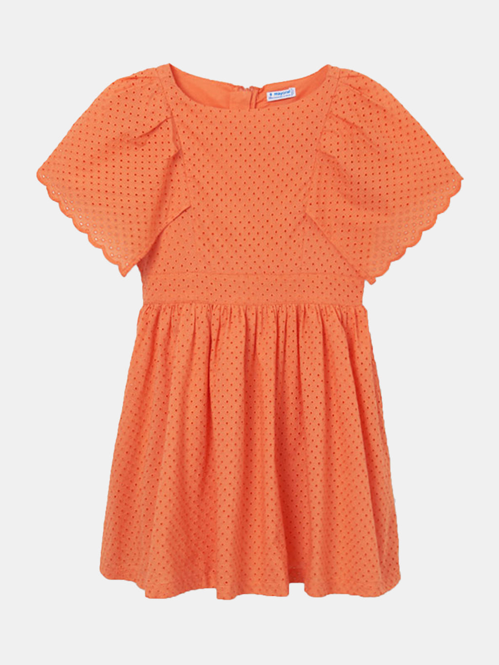 Mayoral Girls' Perforated Dress - Saint Bernard