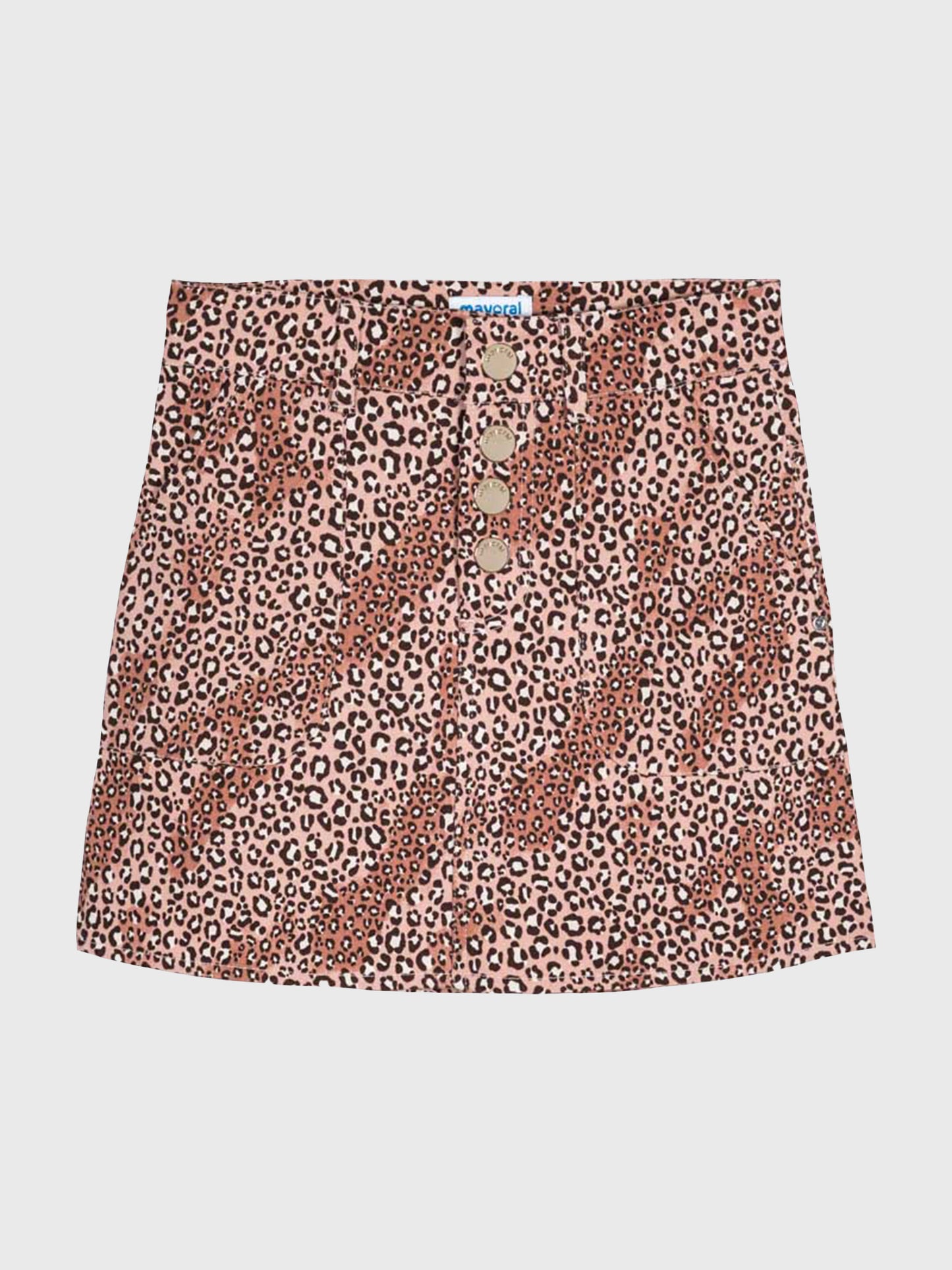 Mayoral Girls' Tweed Leopard Skirt - Saint Bernard