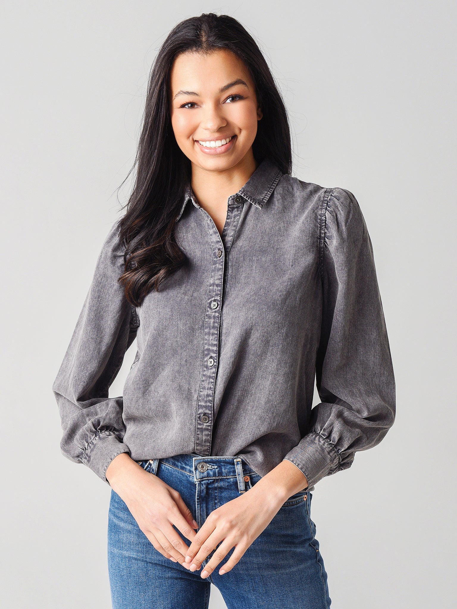 Rails Women's Angelica Button-Down Denim Shirt - Saint Bernard