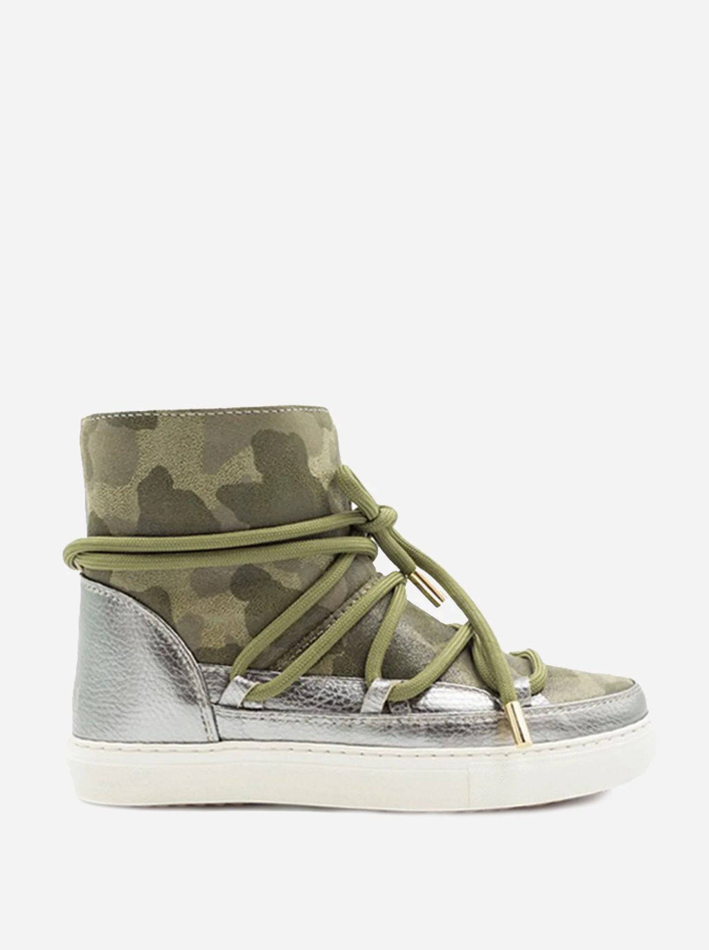 Inuikki Silver Metallic Camoflauge Sneaker - Saint Bernard
