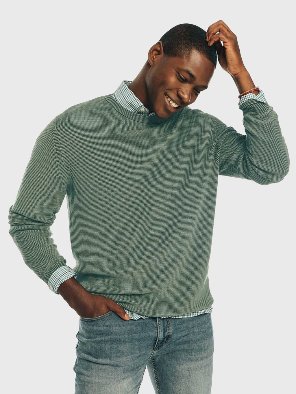 Southern Tide Men's Bailer Crew Neck Pullover Sweater - Saint Bernard