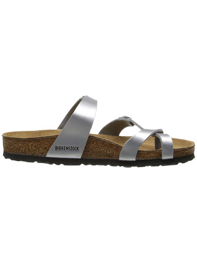 Birkenstock Mayari Silver Birko-Flor Sandals - Saint Bernard