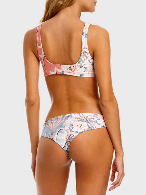 Agua Bendita Women's Grace Zola Embroidered Bikini Top
