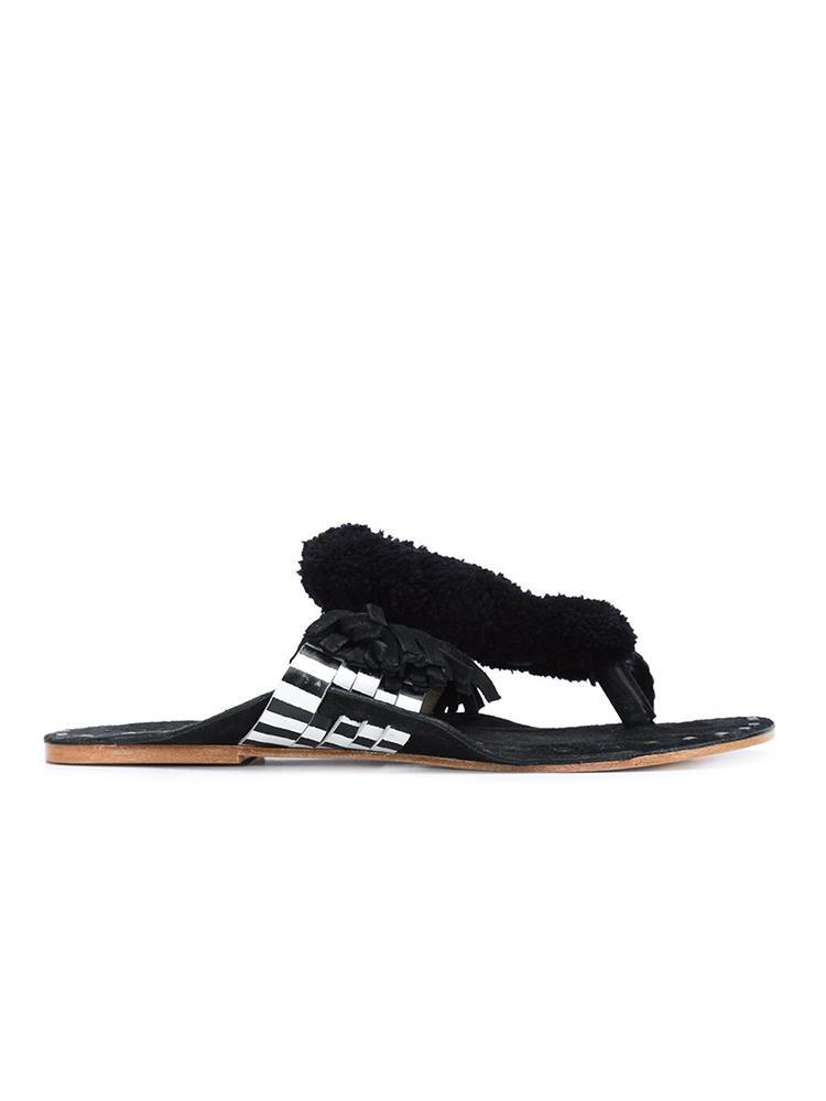 Figue Salome Black and White Sandal